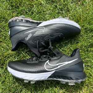 Nike Air Zoom Infinity Tour Golf Shoes Flyknit Black White Men's 9.5 CT0540-077